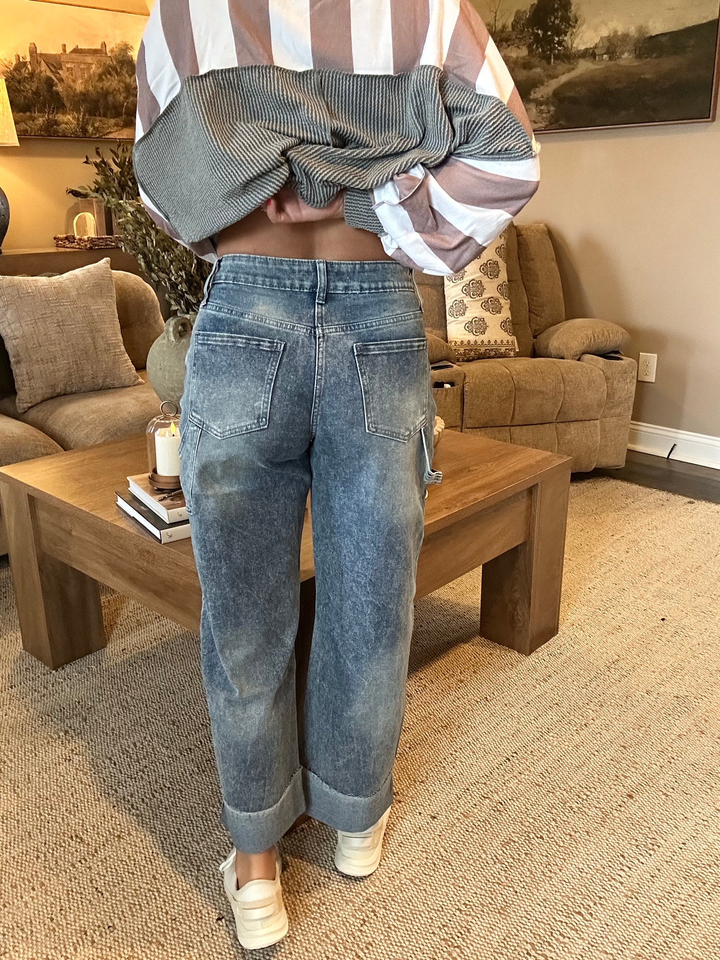 The Tessa Cuffed Carpenter Jeans