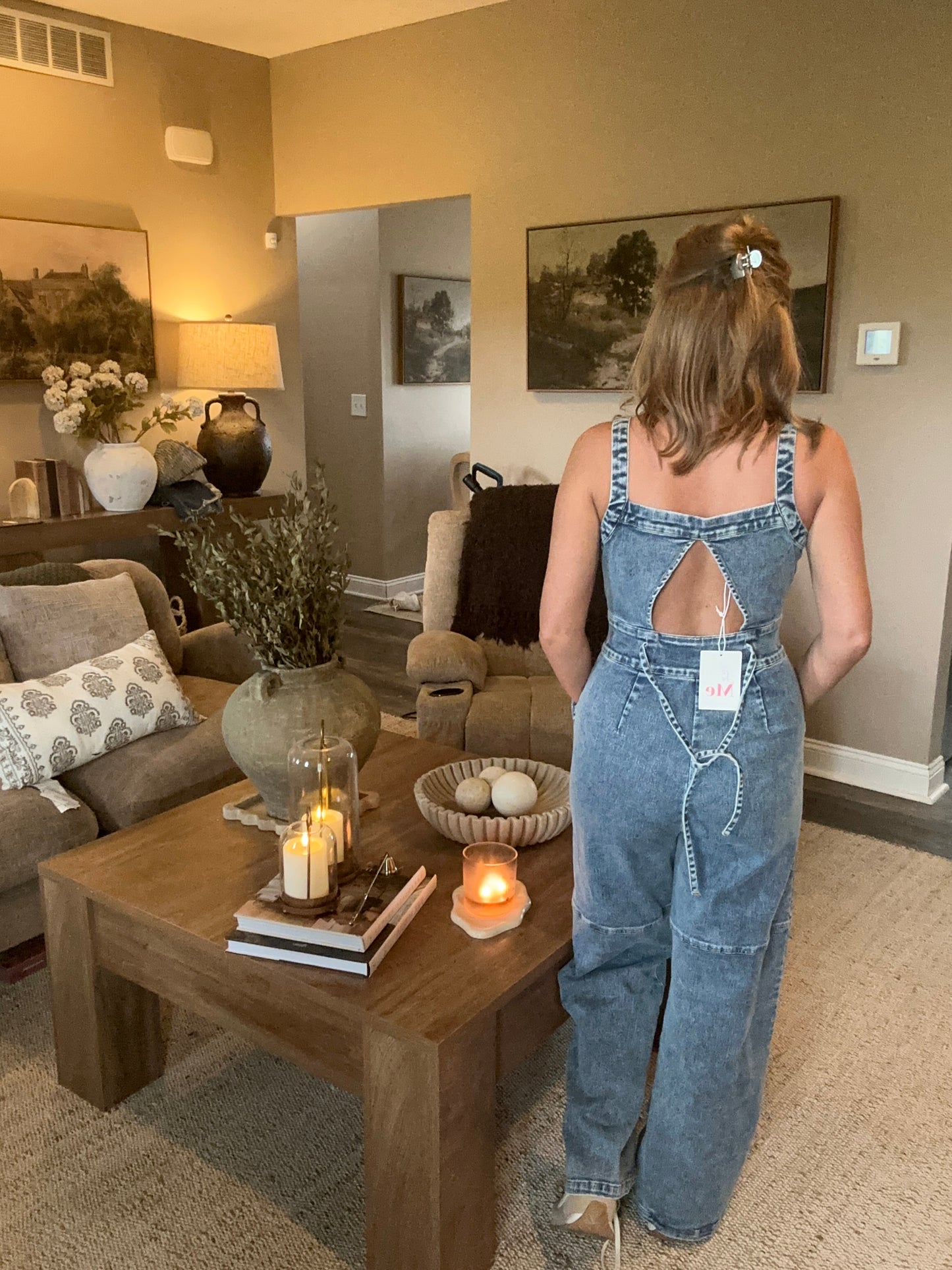 🤍 Harper Denim Jumpsuit