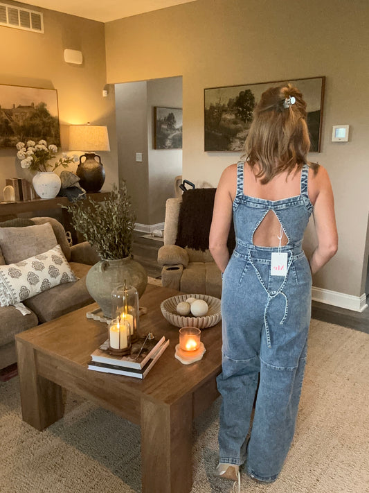 🤍 Harper Denim Jumpsuit