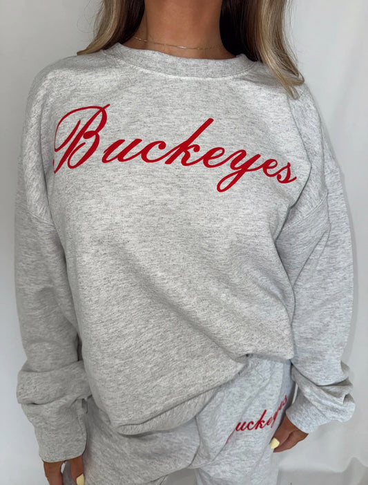 Buckeyes Script Crewneck