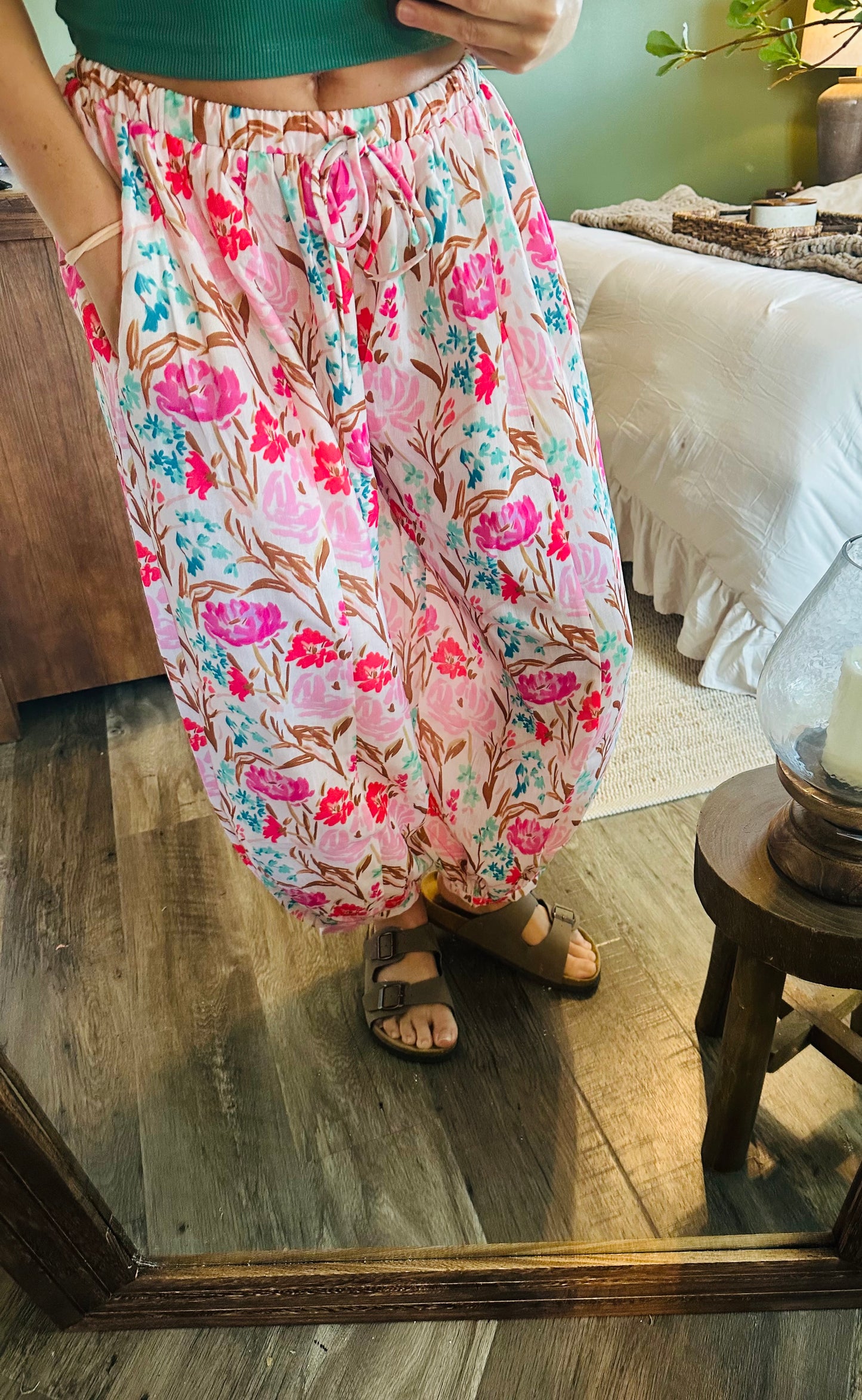Blush Garden Harem Pants