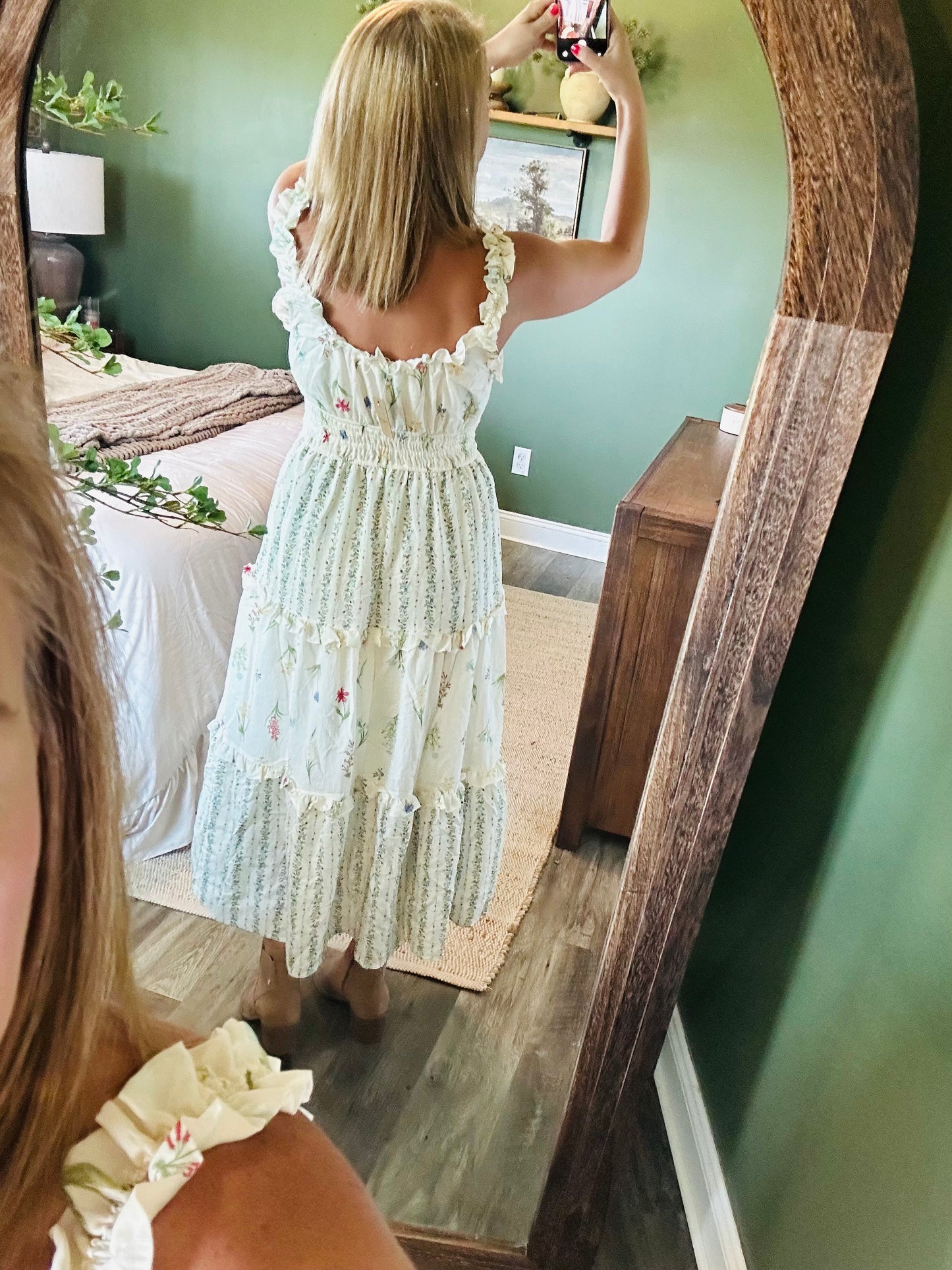 Meadow Whisper Midi Dress