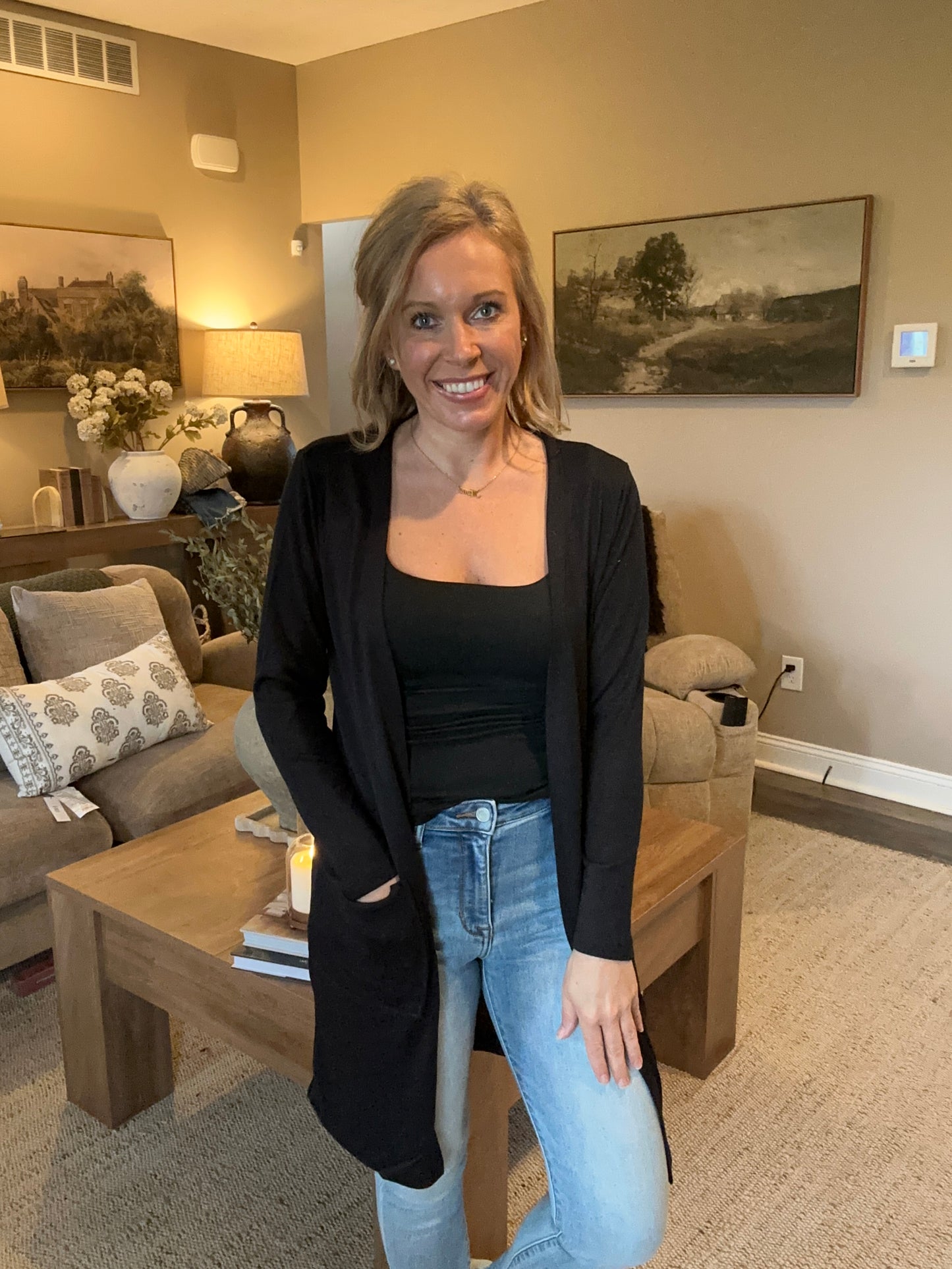The Amelia Longline Cardigan by Yelete