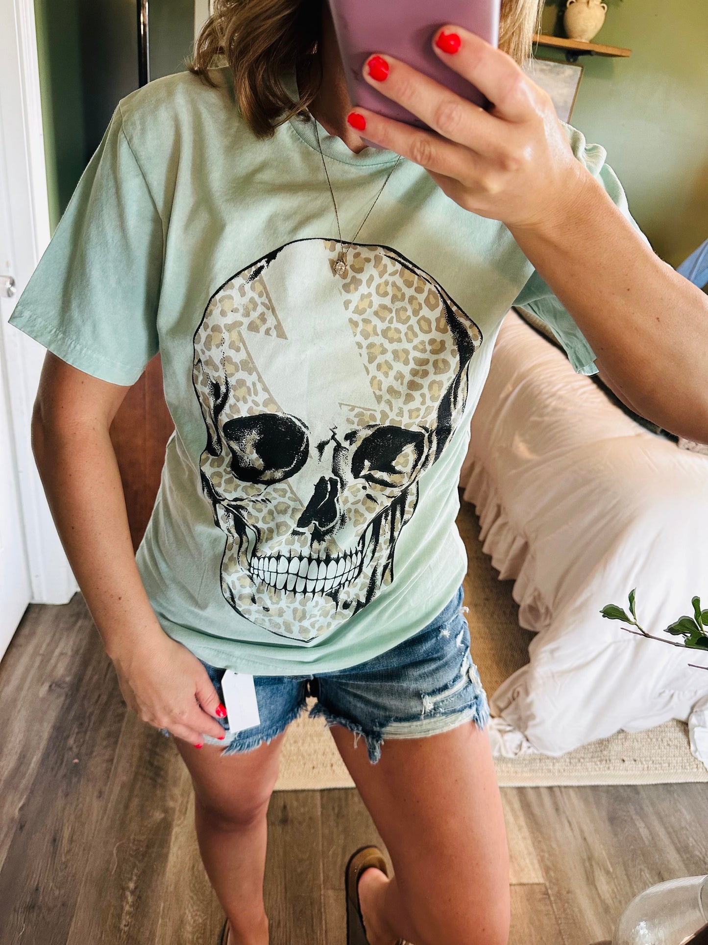 Wild Bolt Mineral Wash Graphic Tee ⚡💀
