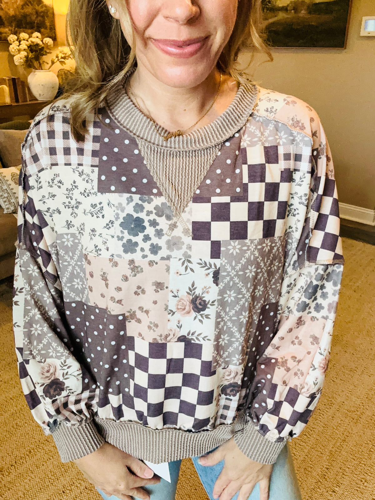 The Delaney Patchwork Pullover