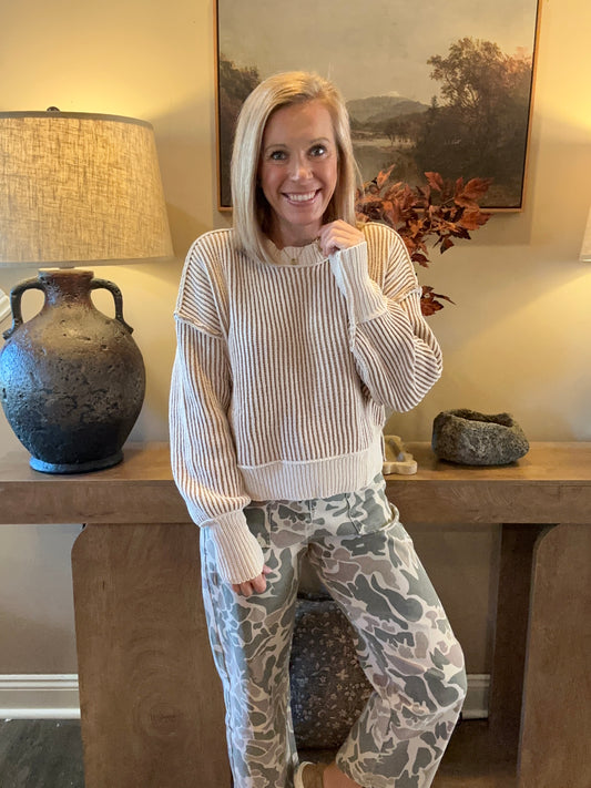 The Marlowe Striped Knit Sweater