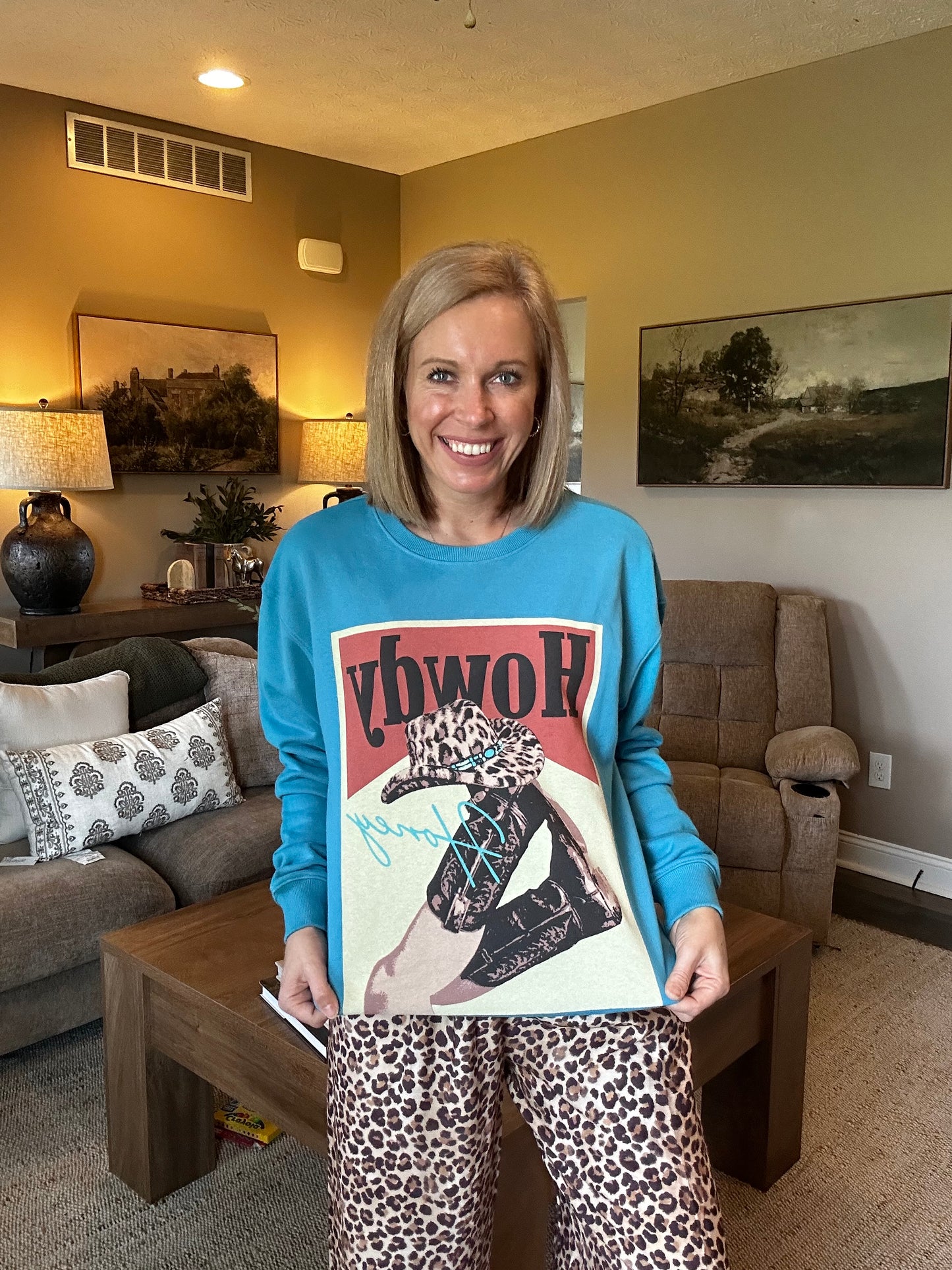 Blue Skies Howdy Super Soft Crewneck 💙