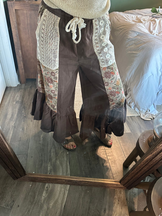 Harvest Patchwork Palazzo Pants