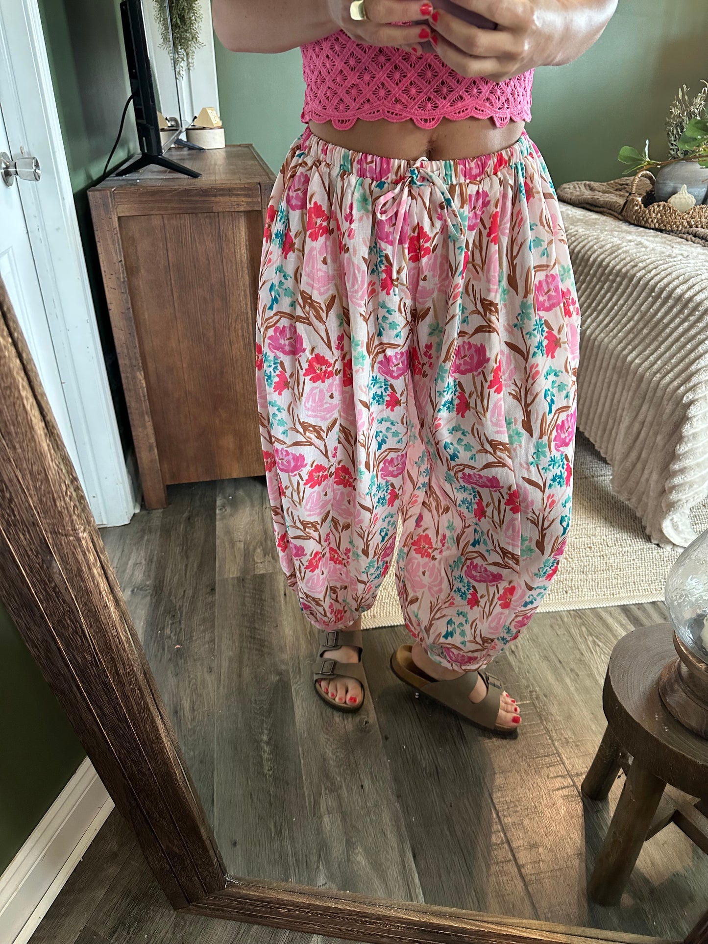 Blush Garden Harem Pants