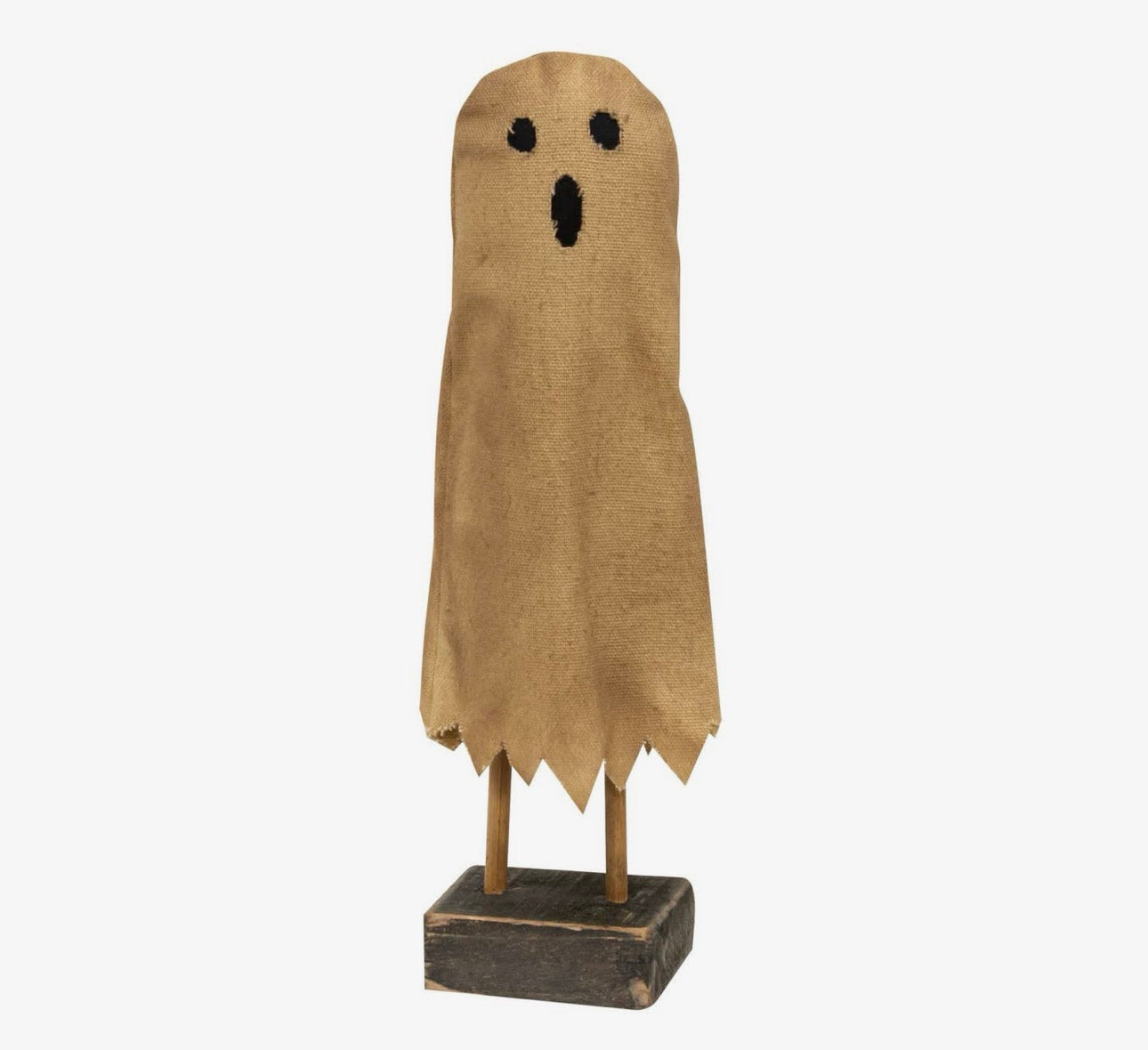 Rustic Burlap Ghost Sitter