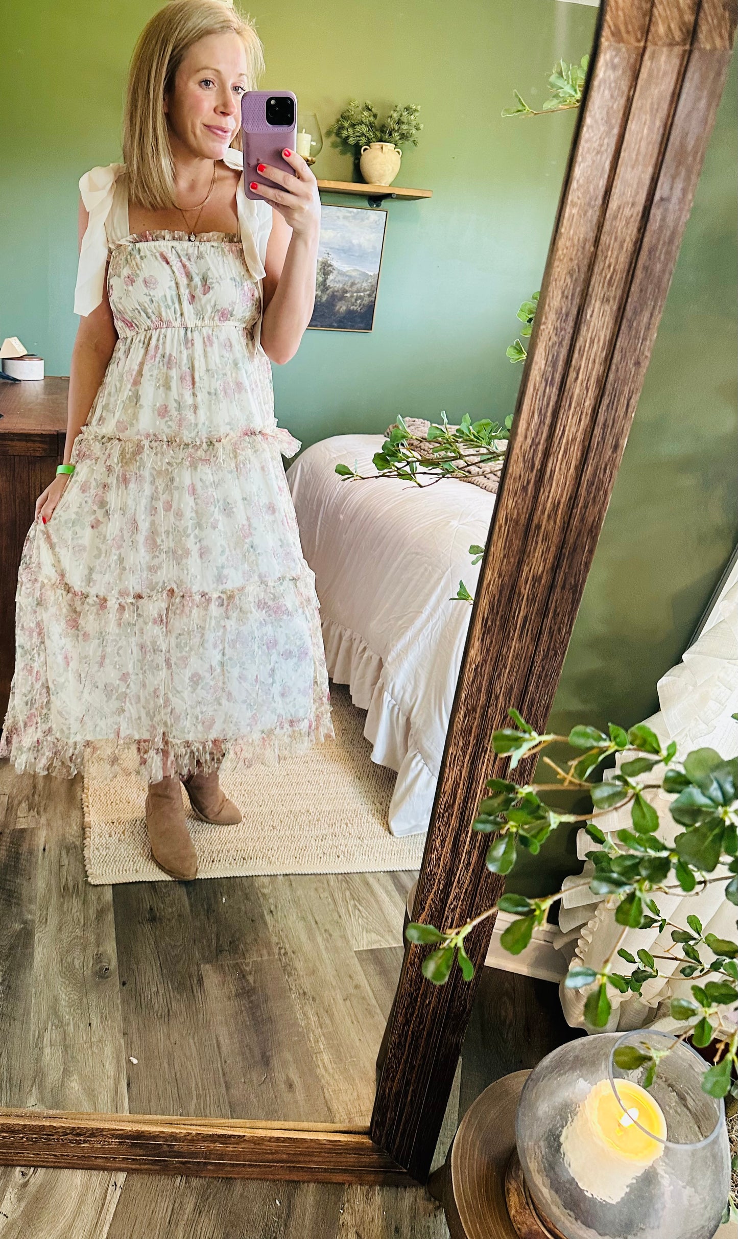 Whispering Petals Maxi Dress
