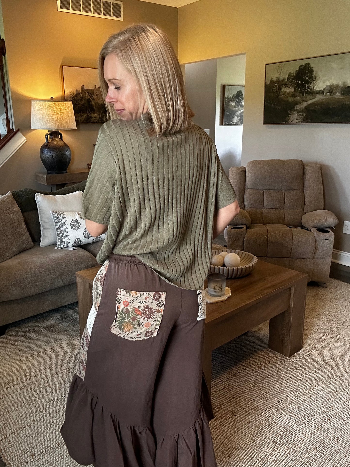 Harvest Patchwork Palazzo Pants
