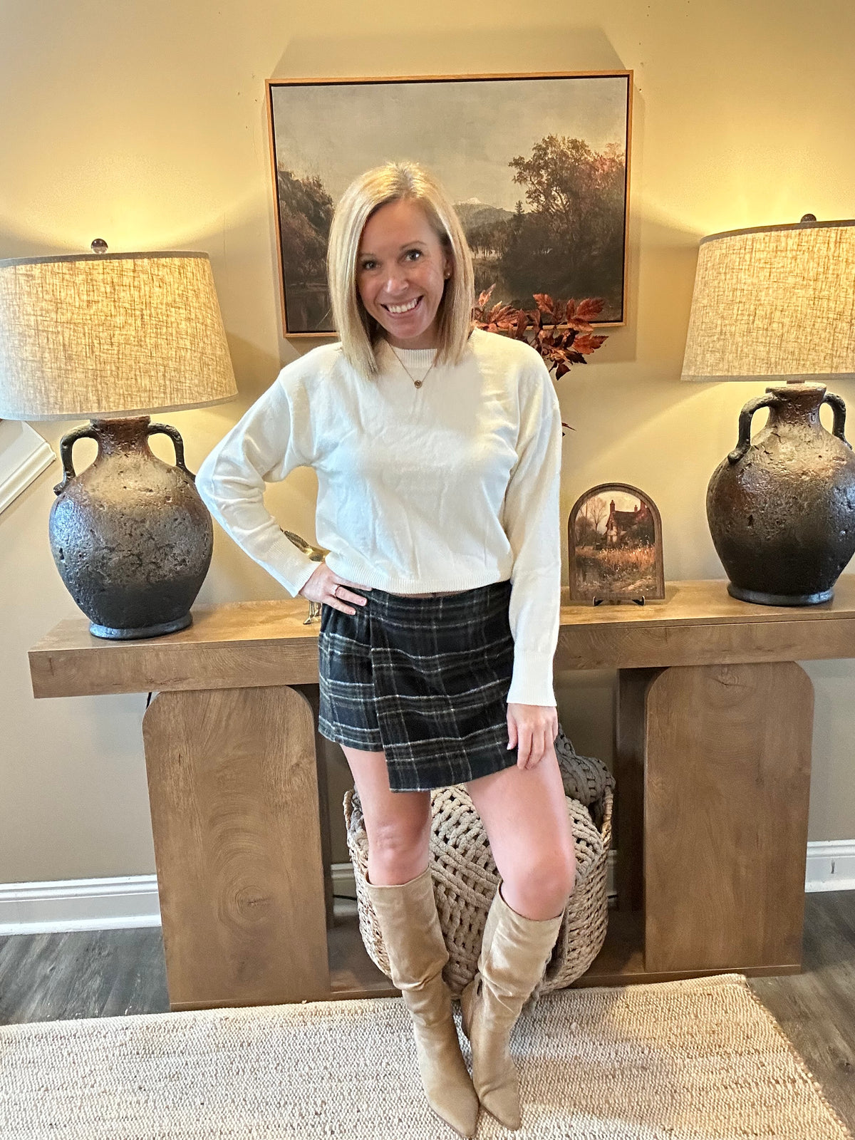 The Kate Plaid Skort 🤎