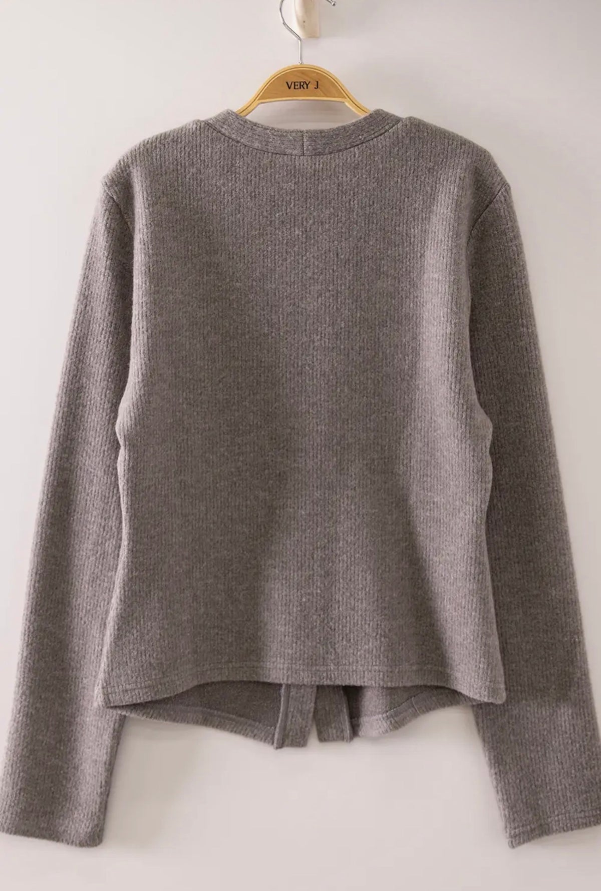 The Callie Gold Button Cardigan 🩶