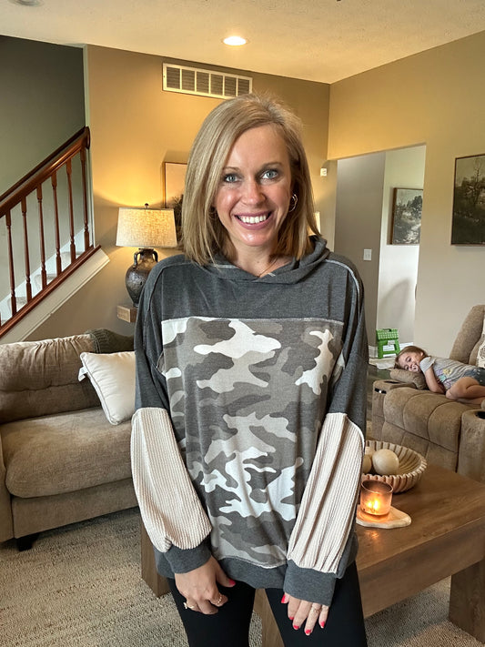 Briar Camo Contrast Hoodie