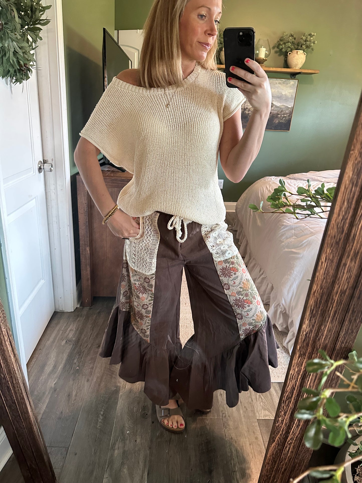 Harvest Patchwork Palazzo Pants