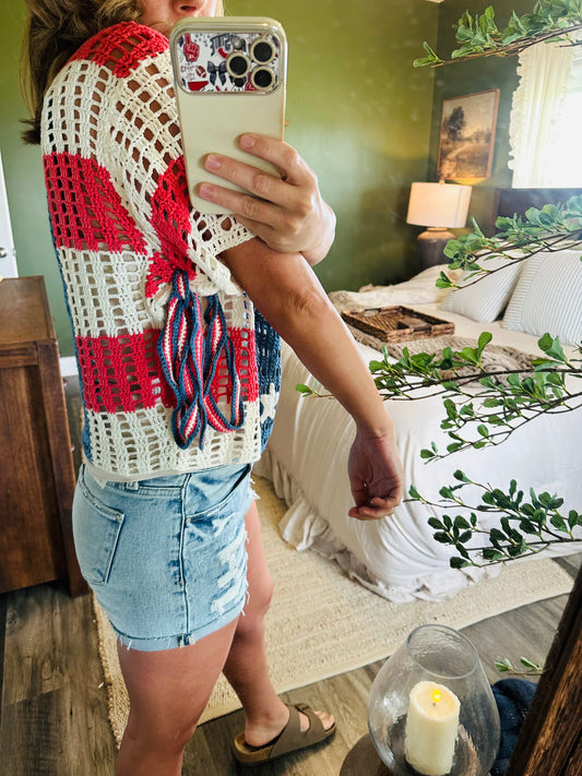 Stars & Stripes Summer Sweater