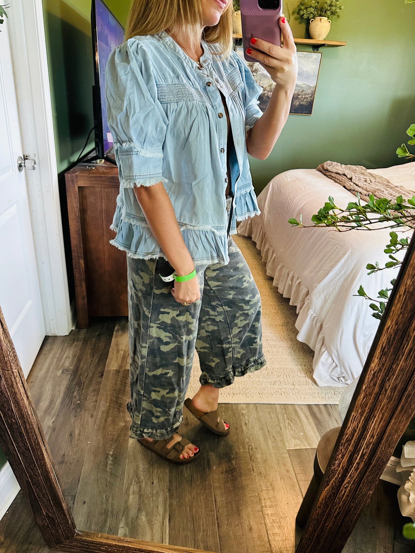 💙 Denim Days Smocked Top