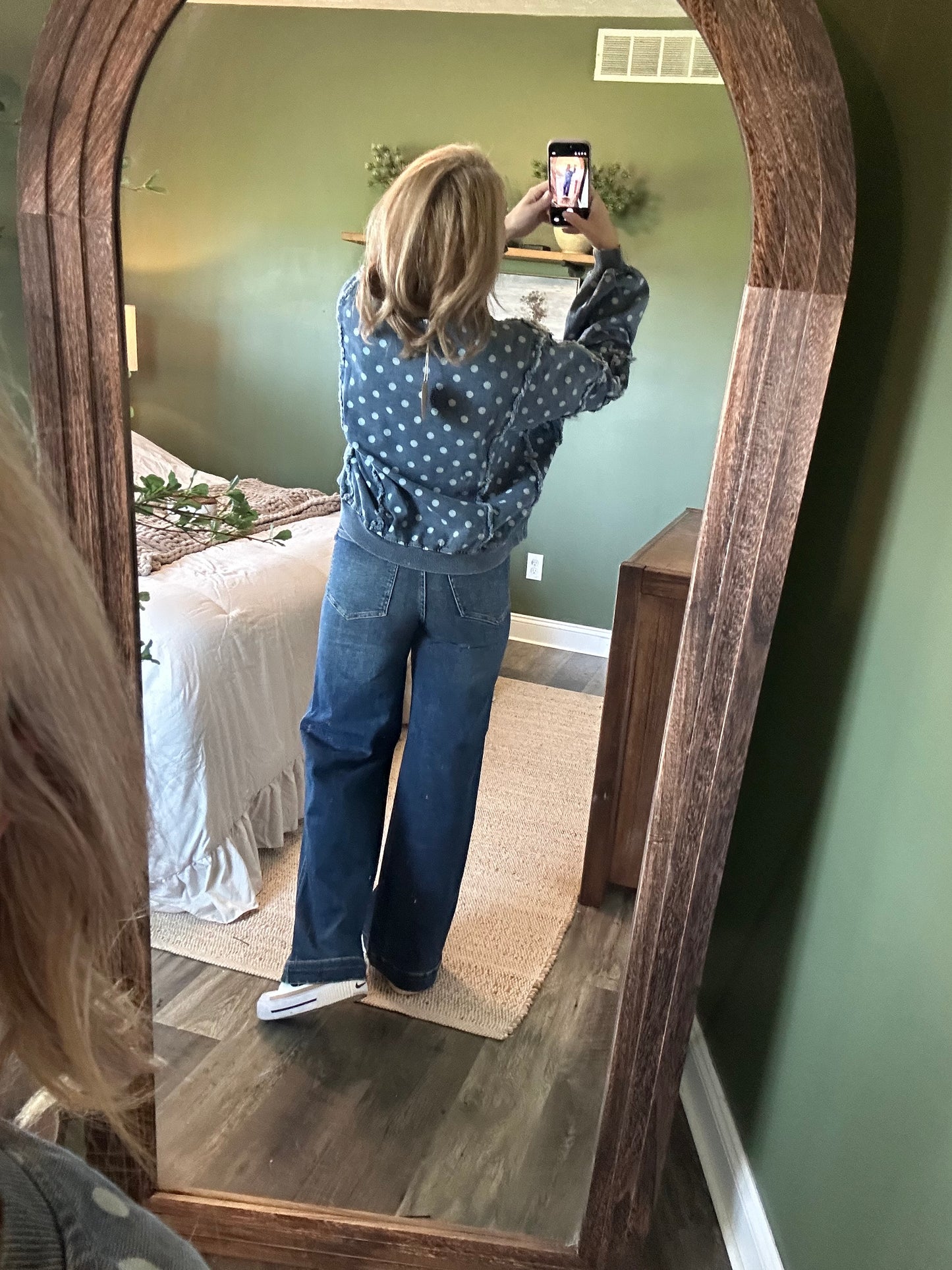 Blue Skies & Polka Dots Pullover