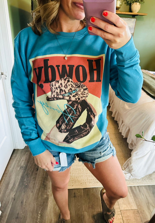 Blue Skies Howdy Super Soft Crewneck 💙