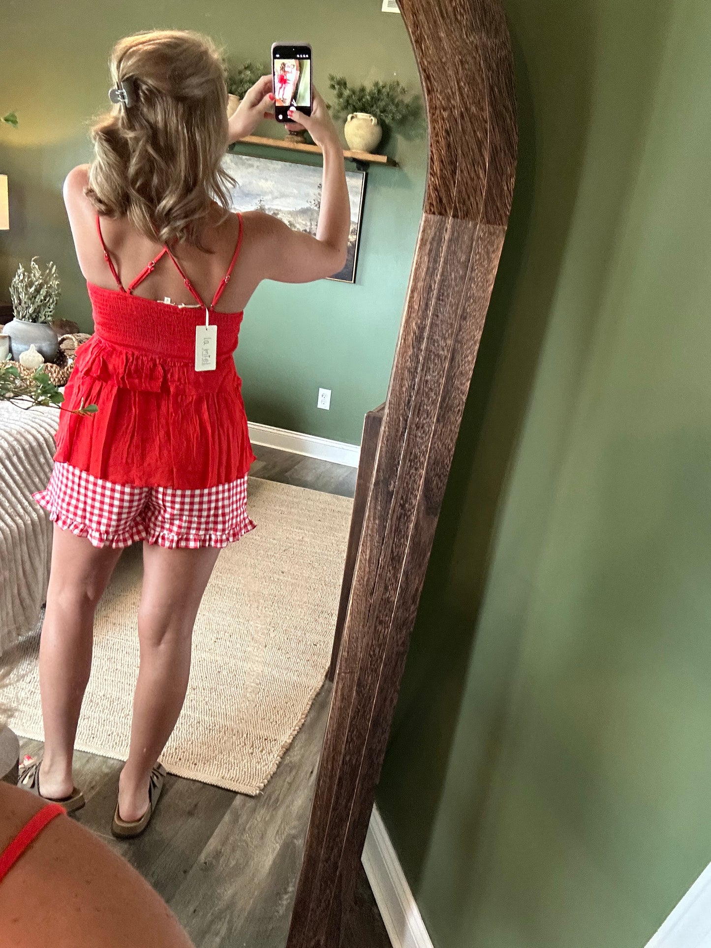 Red Hot Lace Cami