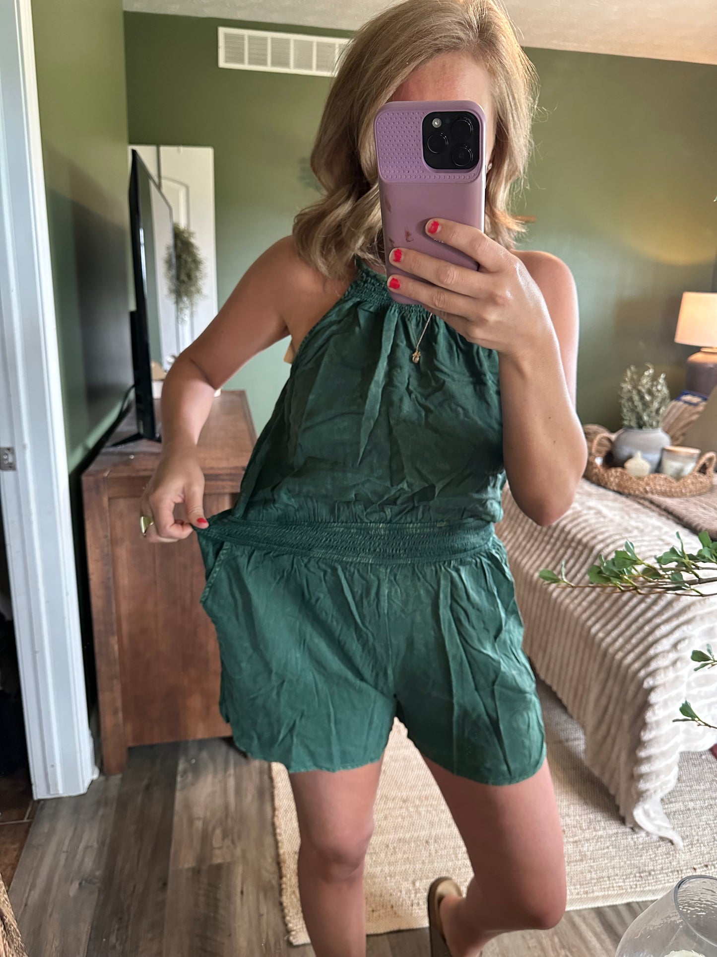 Olive Escape Romper 🌿