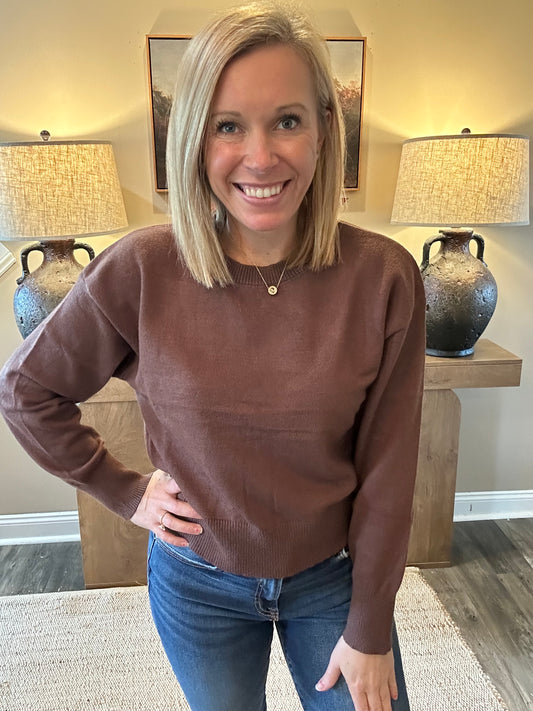The Maisie Everyday Crew Neck Sweater 🤎