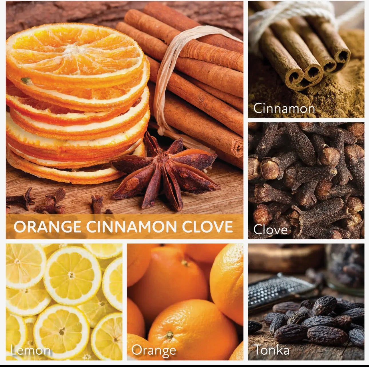 Orange Cinnamon Clove Papa Jar Candle