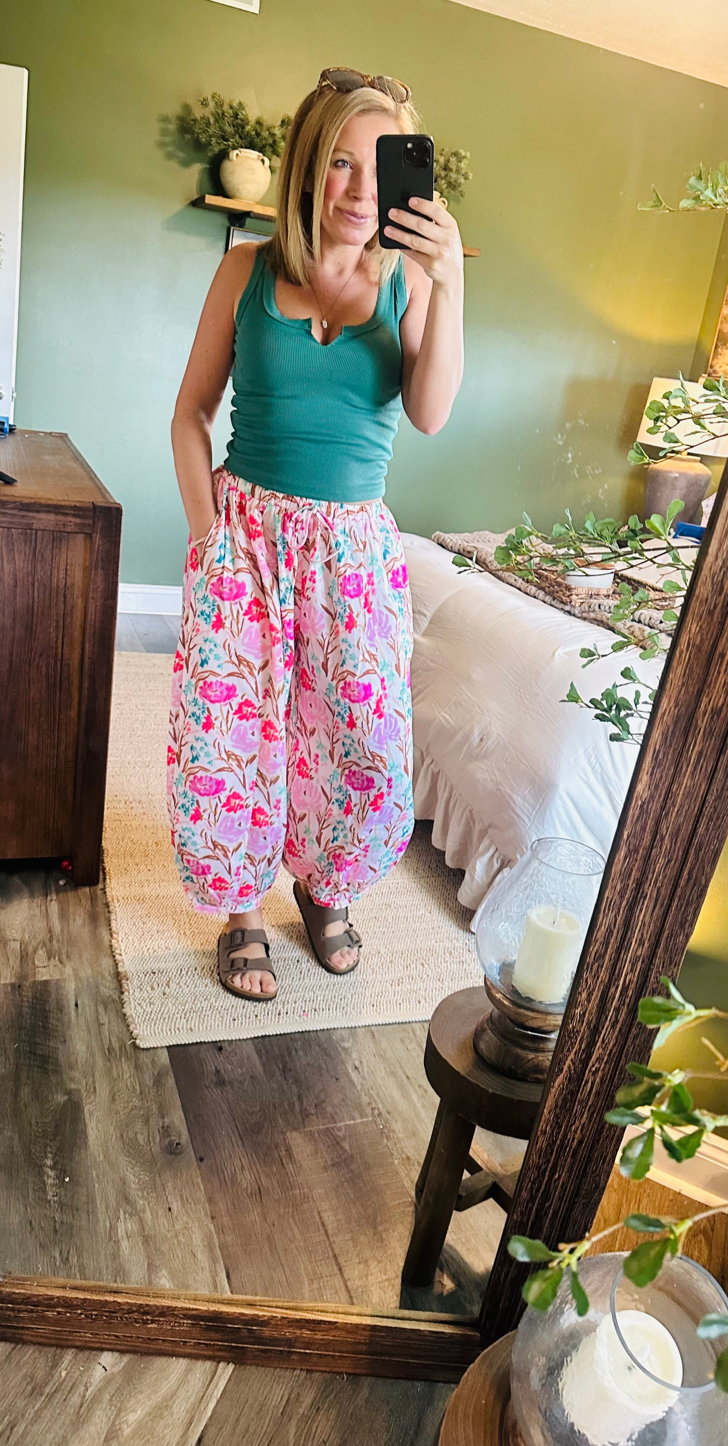 Blush Garden Harem Pants