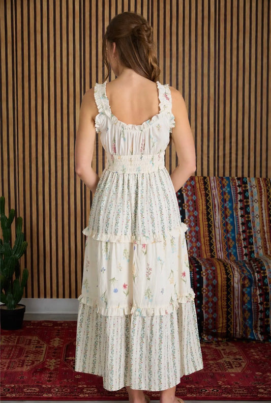 Meadow Whisper Midi Dress