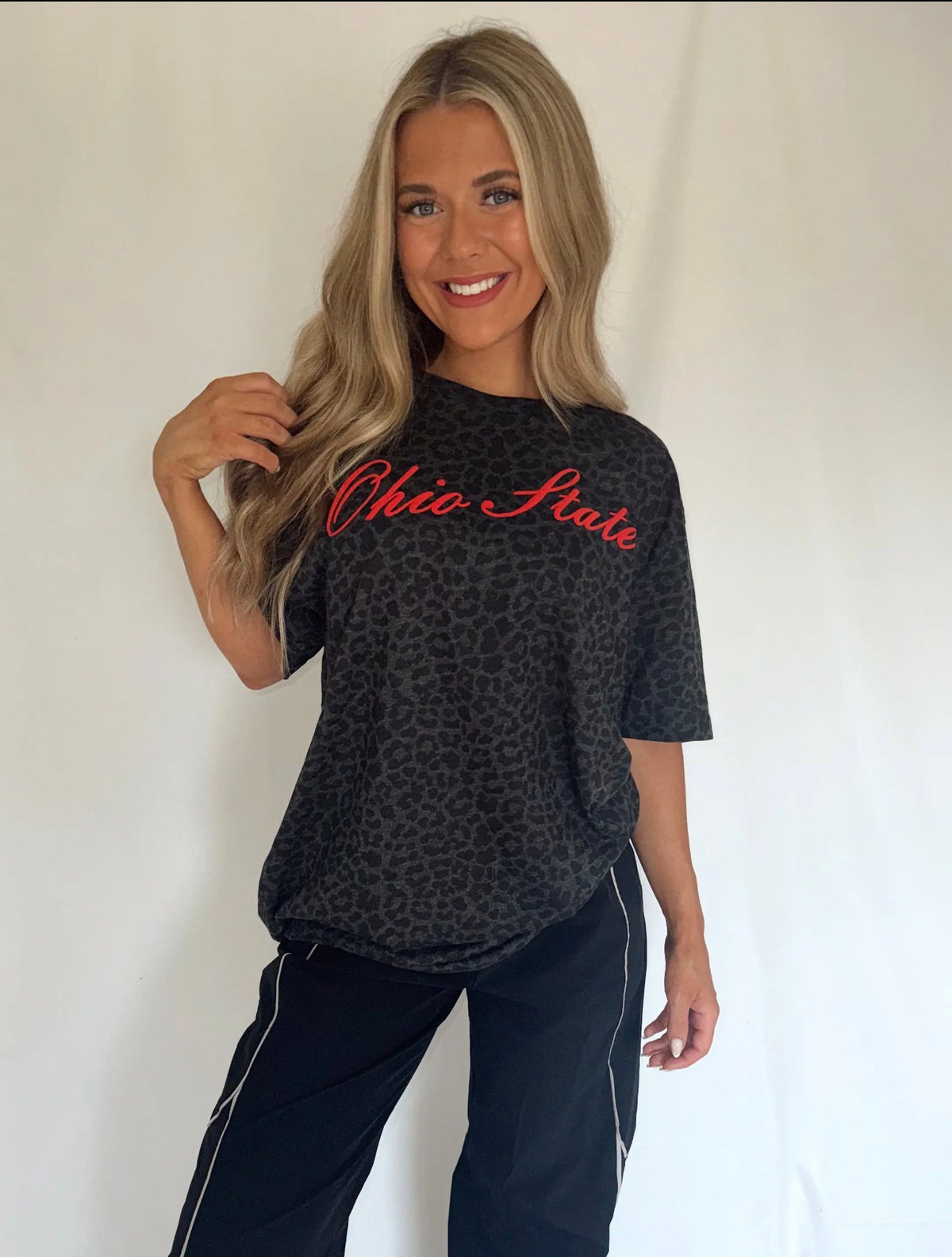 The Lennon Ohio State Leopard Tee ❤️🖤