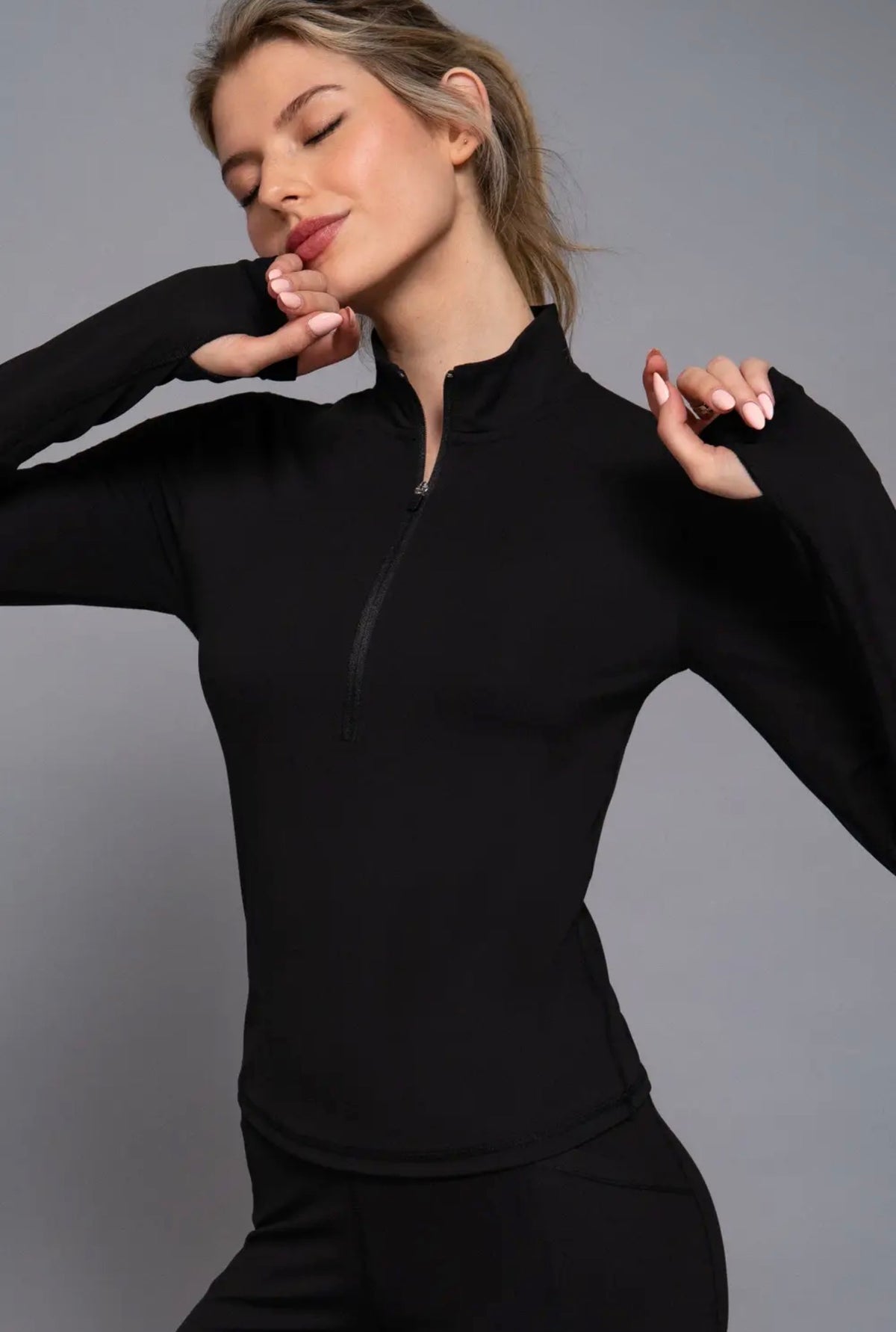 The Brielle Quarter-Zip Active Top