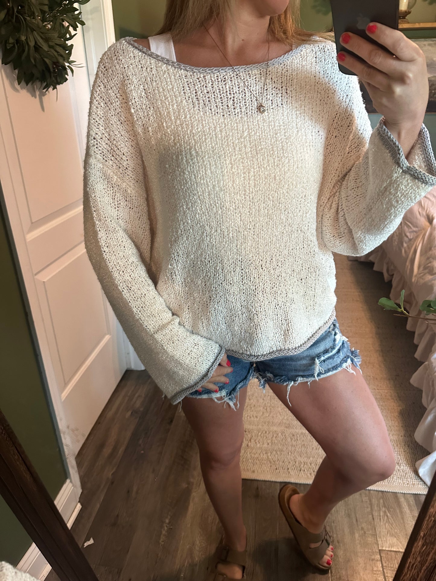 Sunday Stroll Boatneck Sweater