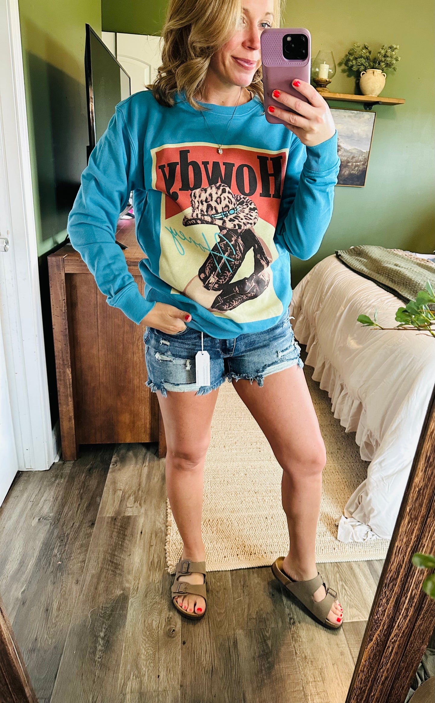 Blue Skies Howdy Super Soft Crewneck 💙