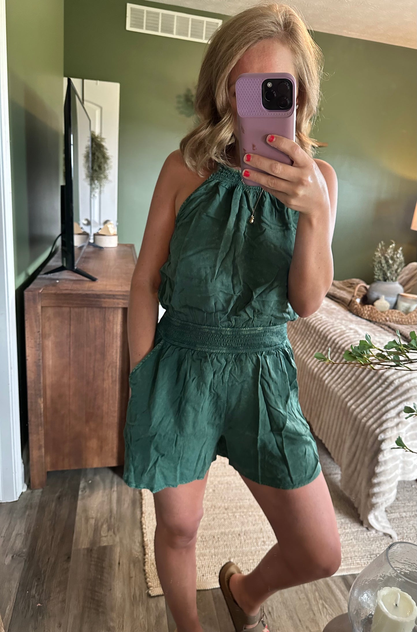 Olive Escape Romper 🌿