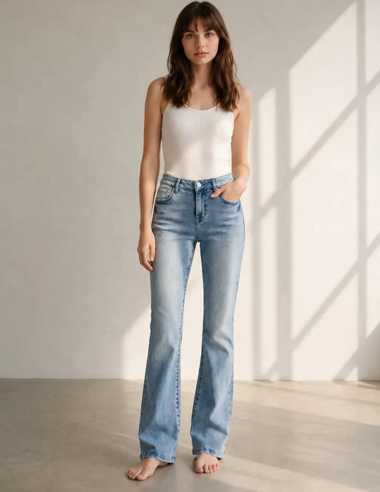 Harper High-Rise Flare Jeans