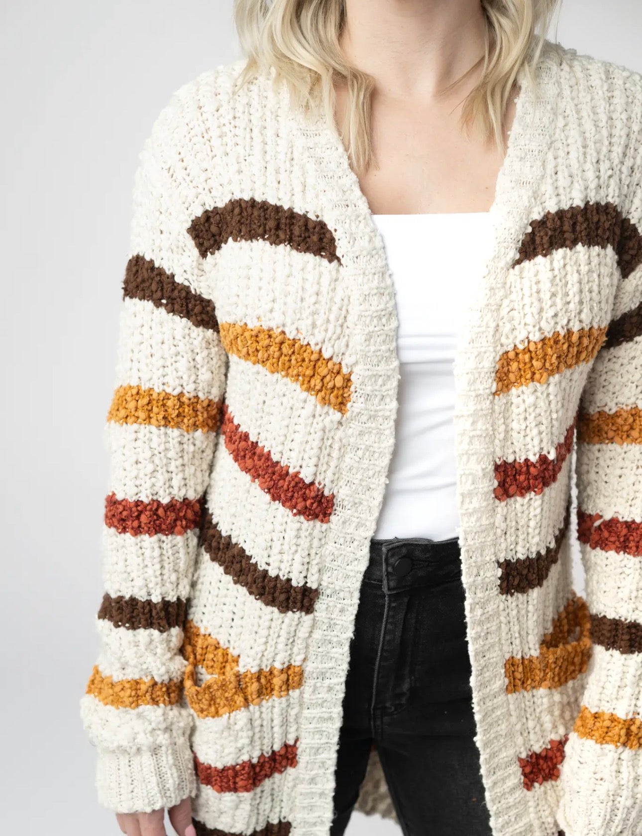The Maren Autumn Stripe Cardigan 🍂