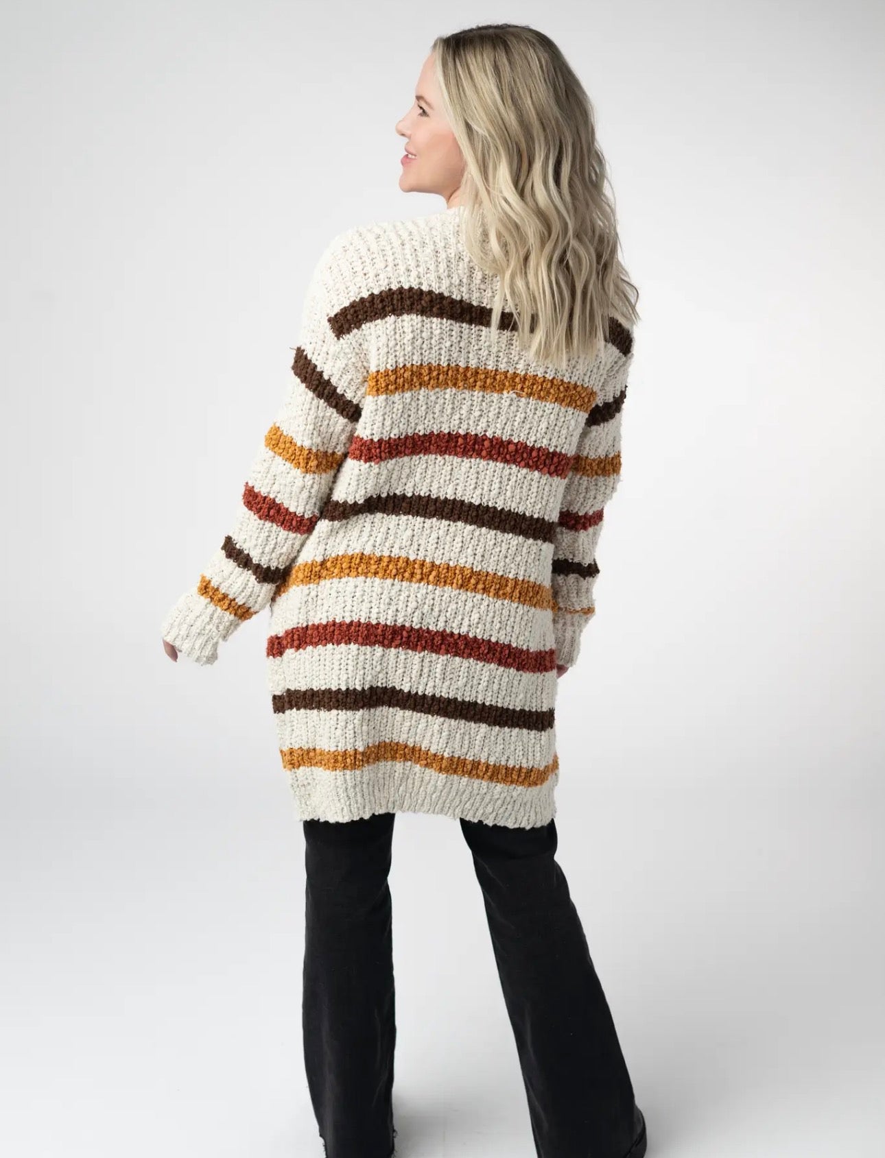 The Maren Autumn Stripe Cardigan 🍂
