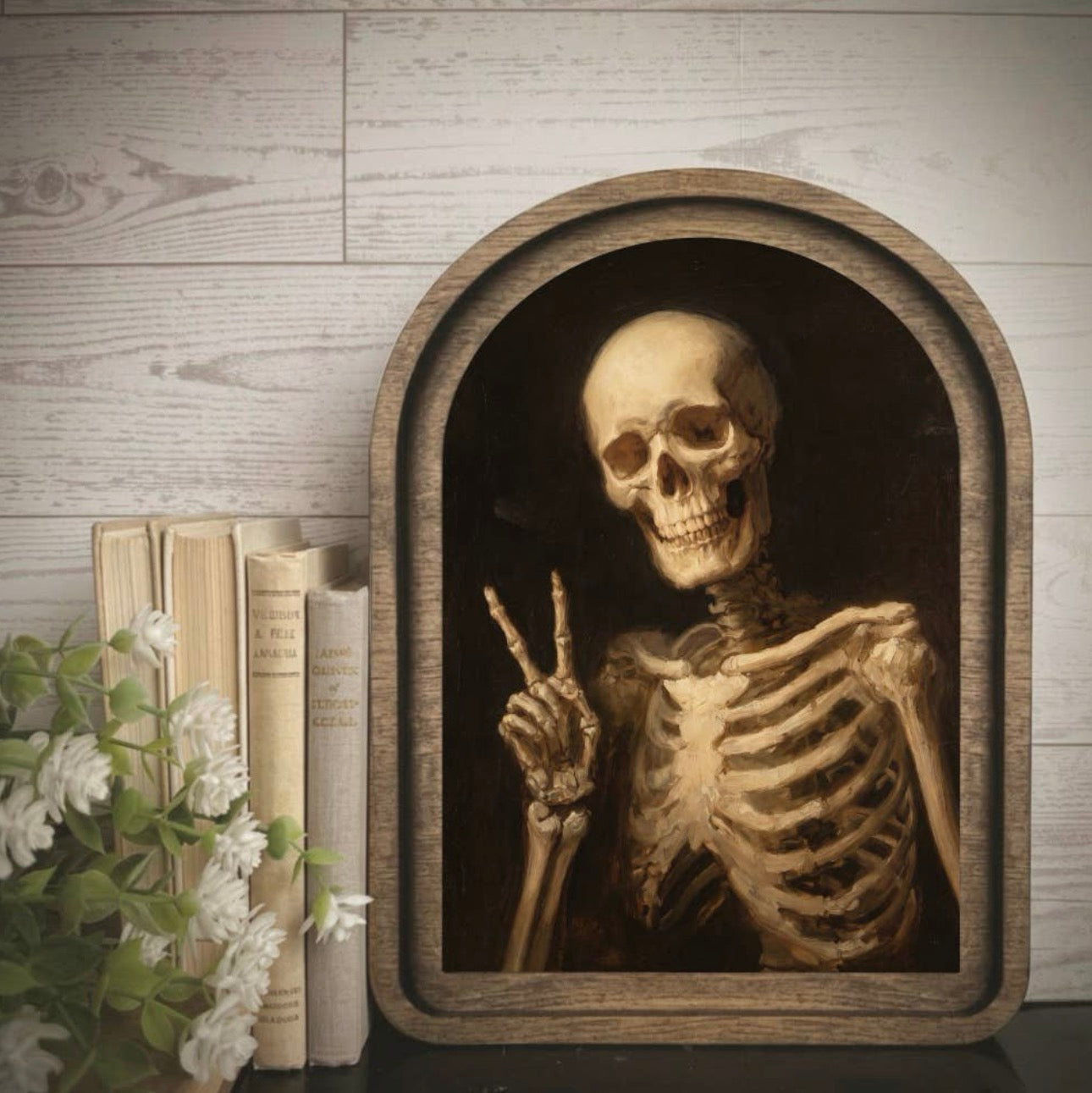 ☠️ Peace Out Skeleton Arch – Medium