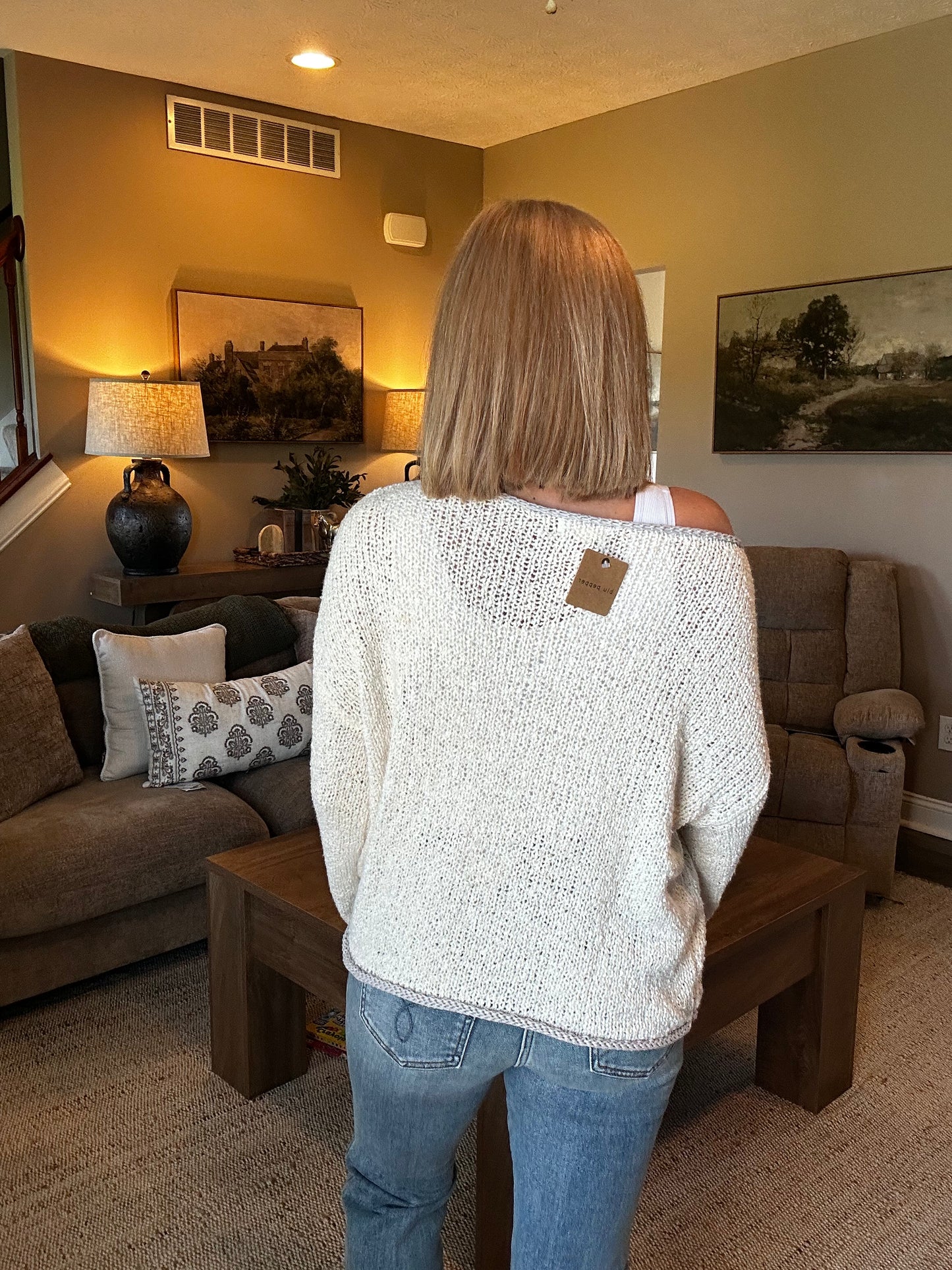Sunday Stroll Boatneck Sweater