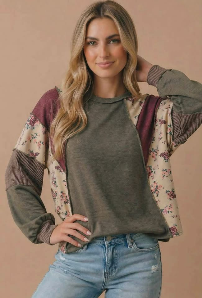 Plus size floral top