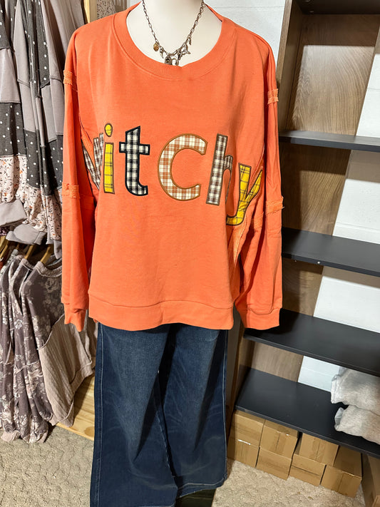 The Hadley Plaid Witch Sweatshirt 🎃