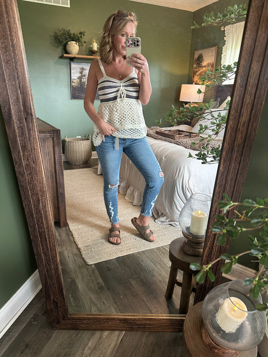 Coastal Crochet Tank