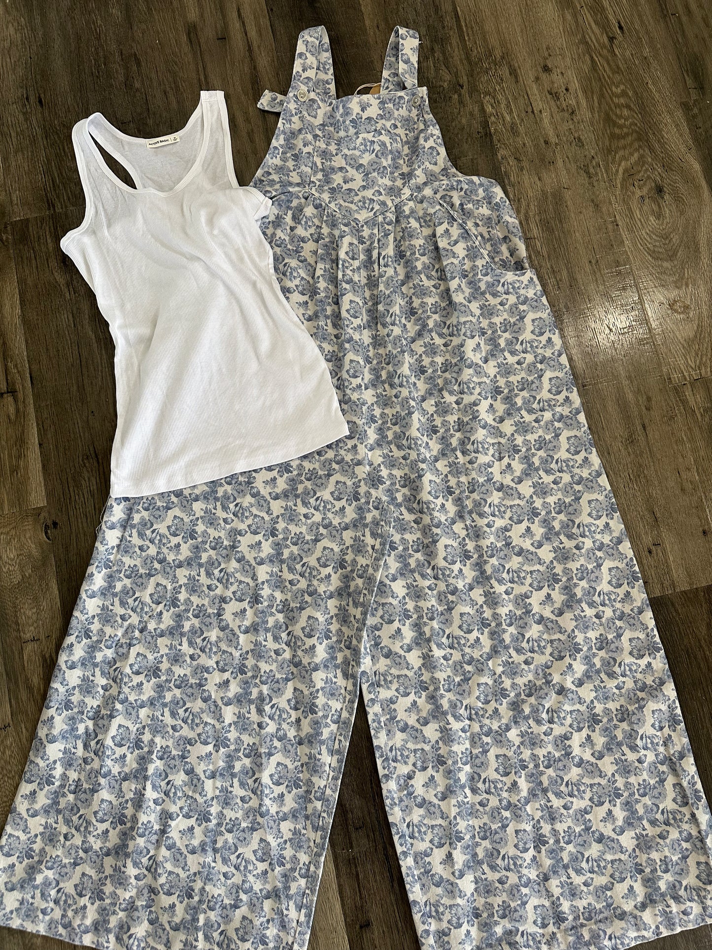 Bluebell Meadow Overalls Set