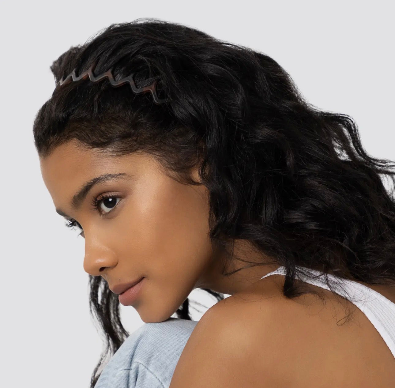 Kitsch Zig Zag Headband Set – Black & Tortoise 2 pack