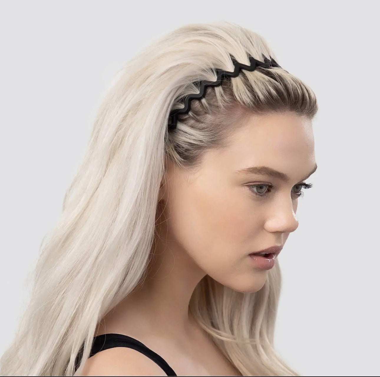 Kitsch Zig Zag Headband Set – Black & Tortoise 2 pack
