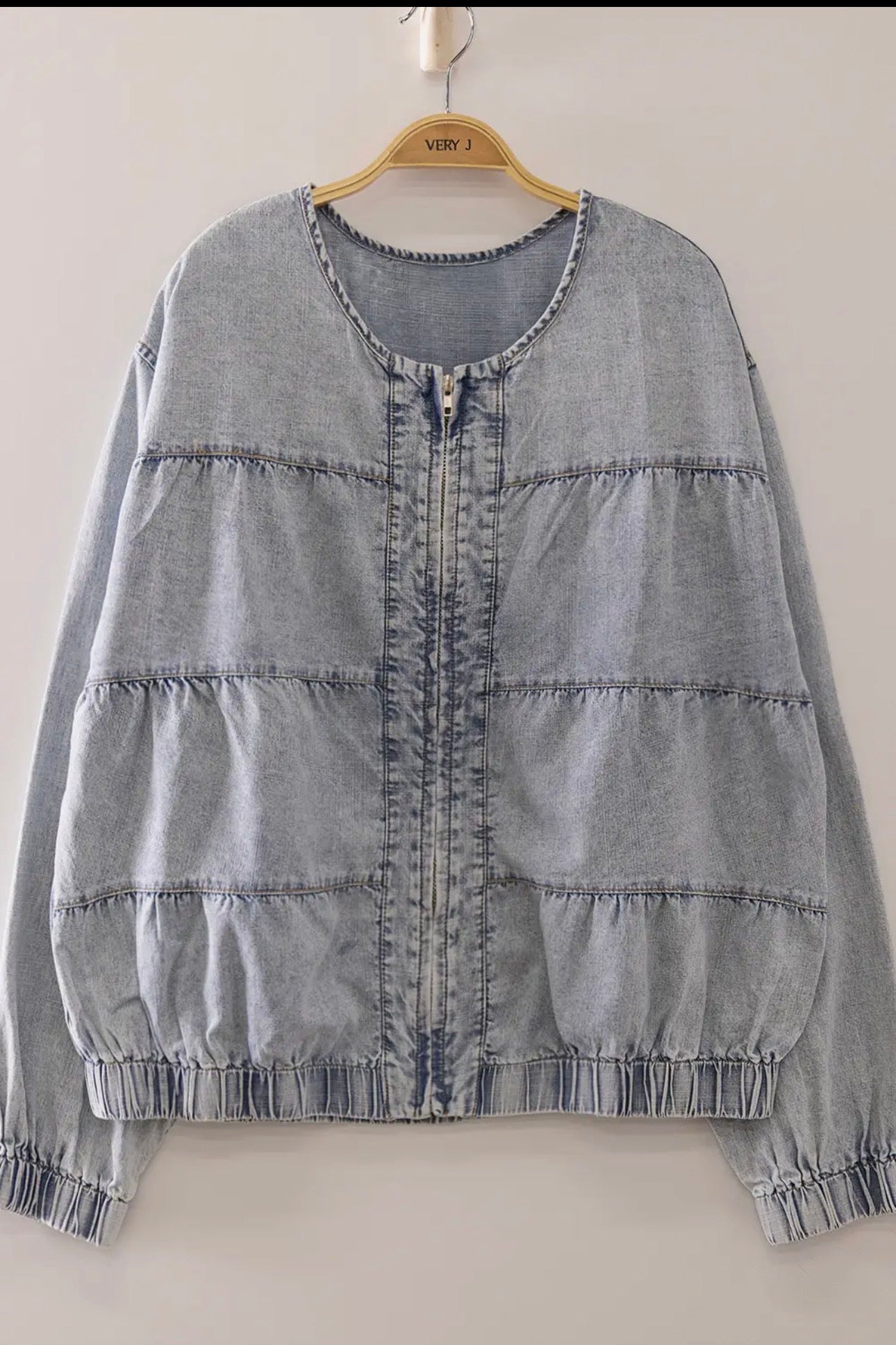 Wild Side Denim Bomber Jacket