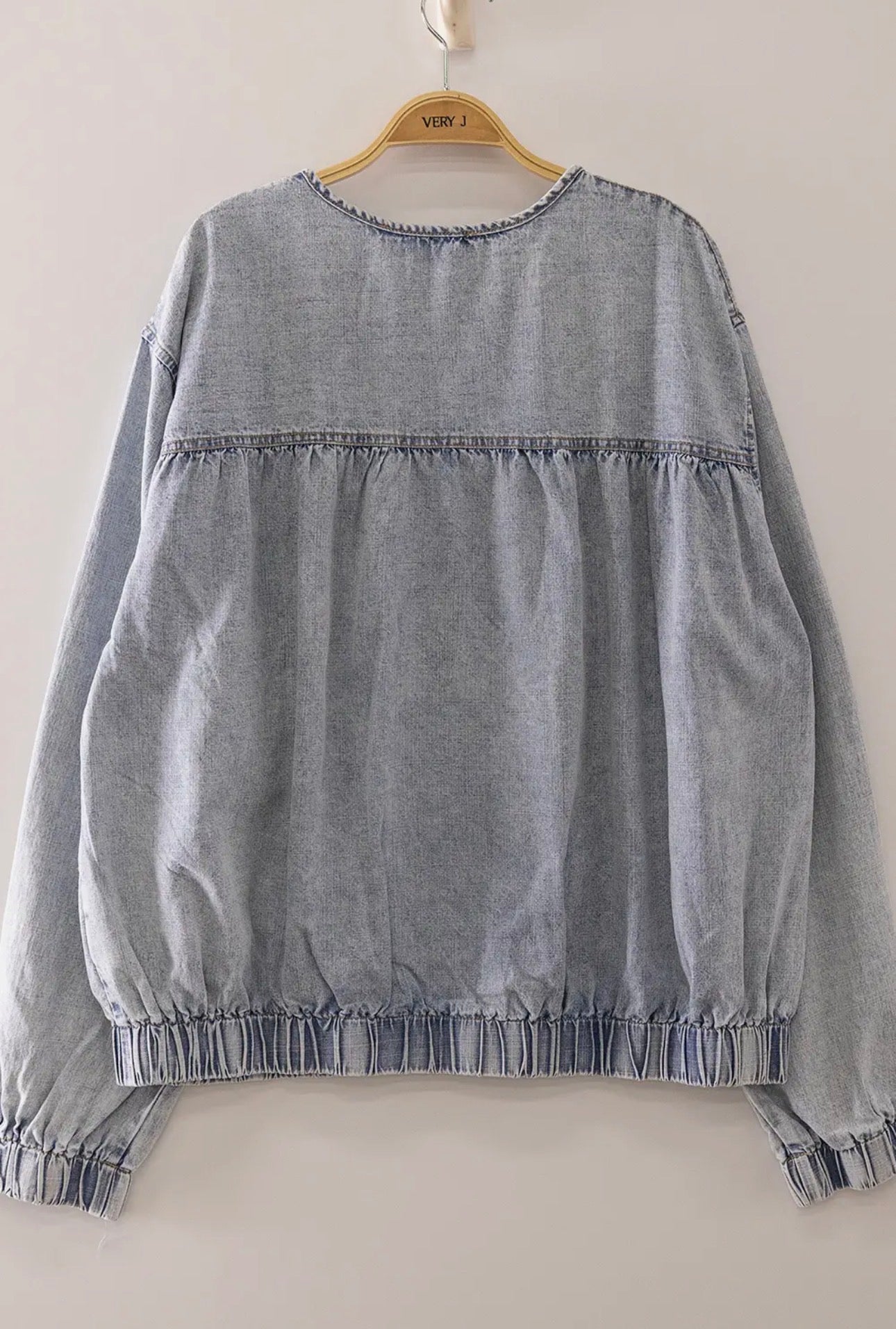 Wild Side Denim Bomber Jacket
