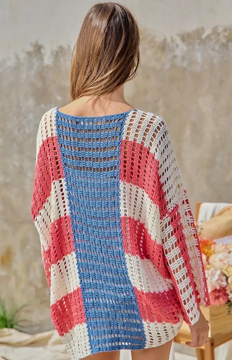 ⭐ American Dream Crochet Sweater ⭐
