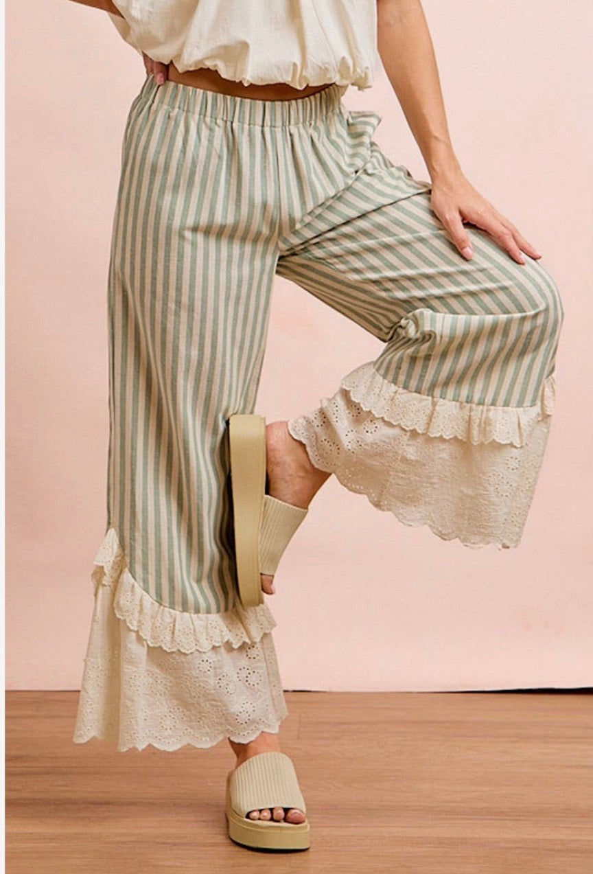 Sage Meadow Lace Pants